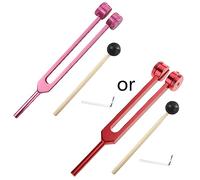 Diapason lesté 128 Hz en acier inoxydable de qualité médicale pour la méditation, la relaxation, les tests auditifs, les sciences en classe et le soulagement du stress