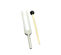 Diapason Pour Piano Diapason 512 Hz en alliage d'aluminium for le curage des oreilles, diapason thérapeutique, tonalité standard(512HZ Silvery)