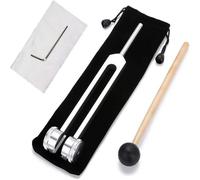 Diapason Pour Piano Diapason ergonomique 128 Hz, accordeur portable réglable en aluminium(Silver)