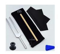 Diapason Therapeutique Diapason en alliage d'aluminium 432hz, ensemble de couleurs, diapasons sonores, Instruments Percussion musicale(Silver 432hz)