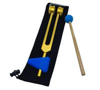 Diapason Therapeutique Diapason en alliage d'aluminium avec marteaux for dispositif de réglage des instruments soulagement du stress(Gold)