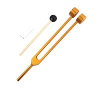 Diapason Therapeutique Dispositif de réglage d'instruments diapason d'acier inoxydable corps 64 Hz(Gold)
