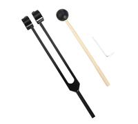 Diapason Therapeutique Ensemble de diapasons 128 Hz, diapason bio-acoustique en alliage d'aluminium, coloré réglable(Black-pommel)