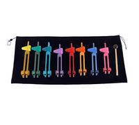 Diapason Therapeutique,Set de 8 diapasons avec base + 1 marteaux en silicone et chiffon de nettoyage, idéal pour la thérapie, pour la thérapie des chakras,la ThéRapie par le Son, le Soulagement Stress