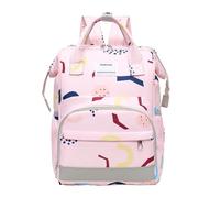 Diaper Bag, Baby Changing Bags, Diaper Travel Tote, Large Capacity Baby Changing Purse, Multi-Pocket Travel Backpack, 15.75x9.84x6.69 in Ideal for Mom, Pink, White, Purple and Blue