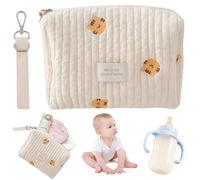 Diaper Bag Organizing Pouches 10 x 9 x 5" Large Capacity Baby Bag Organizer Portable Diaper Pouch Carry-on Cotton Organizer for Strollers Baby Girl Boy Gift Organizing Pouches