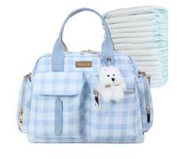 Diaper Bag Tote with Handle | 14.17x10.63x5.12inch Casual Plaid Sling