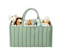 Diaper Caddy - Organisateur pour Un Changement De Table, Bac De Stockage De Pépinière | Imperméable Léger Pliable, Conteneur À Poignée Portable, Boîte De Support Durable avec Compartiments