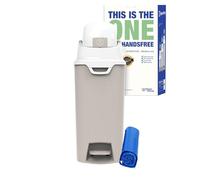 DIAPER CHAMP Handsfree Medium - incl 10 sacs ECO gratuits- Poubelle à couches anti-odeurs - mains libre - capacité idéale - crèches, micro-crèches, MAM - Sans cassettes de recharge - Beige