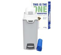 DIAPER CHAMP Handsfree Medium - incl 10 sacs ECO gratuits - Poubelle à couches anti-odeurs - mains libre - capacité idéale - crèches, micro-crèches, MAM - Sans cassettes de recharge - Gris