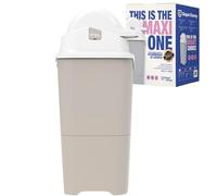 DIAPER CHAMP Maxi - Poubelle à couches sans odeur, grande capacité (60 couches), compatible sacs standards, sans recharge, idéale pour jumeaux, crèches, MAM et micro-crèches