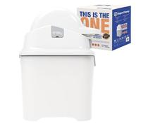 DIAPER CHAMP ONE Poubelle à couches - Anti-odeurs - Sans cassettes de recharge - Fonctionne avec les sacs poubelle traditionnels - Pour environ 30 couches - blanc