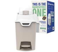 DIAPER CHAMP - Poubelle Hygiénique - Poubelle Incontinence - sans odeur - pour petits déchets d’incontinence - Stomie - sans odour - pour adultes - mains libres - beige