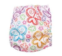 Diaper de Natation pour Nourrissons Réutilisable avec Boucle de Crochet Réglable | Couche de Baignade pour bébé en Tissu de Poche Lavable | Couche Extérieure Imperméable et Respirante | Taille (BL001)