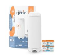 Diaper Genie Signature Coffret cadeau | Comprend une recharge Easy Roll avec 48 sacs | Peut contenir jusqu'à 2256 couches pour nouveau-né