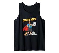 Diaper Hero Conception drôle de père de Dessin animé Débardeur