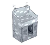 Diaper Holder for Crib - Multi-Pocket Organizer, Waterproof Adjustable Hanging Diaper StorageCaddy for Wall Door Nursery | Baby Diapers Organizer with Stable Design for Bottles, Toy, Clothes, Tissues