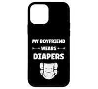 Diaper Minimalist Baby Parent My Boyfriend Wears Diapers Coque pour iPhone 12 Mini
