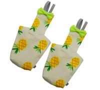 Diaper Oiseau - Vêtements de Couches d'oiseau réutilisables lavables | Couches d'oiseau pour perroquets | Coton à Feuilles fuites réglable pour Les Pochettes Budgeties Moines | 2 Pack Confortable