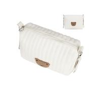 Diaper Pouch Organizer, Bear Design Bag, Foldable Nursery Pouch with Multiple Compartments, Storage Organizer with Zipper Closure, Accessory, Diaper Bag for Bottle Socks Kids Travel Use