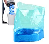 Diaper Trash Bags, Odor Control Refills Leak Proof Foldable Design, 10PCS Portable Waste Bags Easy Tie Seal, Waste Disposal Bag Category for Kids Travel Outdoor Camping Beach Use