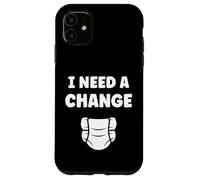 Diapers Minimalist Baby Parent Diaper i Need a Change Coque pour iPhone 11