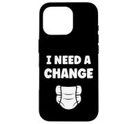Diapers Minimalist Baby Parent Diaper i Need a Change Coque pour iPhone 16 Pro