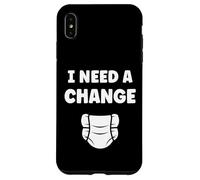 Diapers Minimalist Baby Parent Diaper i Need a Change Coque pour iPhone XS Max