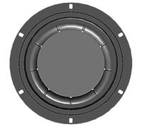 Diaphragme de caisson de basses pour audiophiles, 16,5 cm | Accessoire de haut-parleur en caoutchouc et fer résistant pour audiophiles et amateurs de musique professionnels