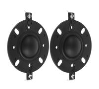 Diaphragme de Haut-parleur 4 Ohm Haute Fréquence 2 Pièces Noir | Remplacement de Membrane du Tweeter, Support de Bobine Mobile, Audio Clair, Large Réponse, Usage Maison
