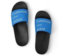 Diapositives personnalisées pantoufles mode sandales décontractées personnalisées avec photo chaussures de salle de bain confortables et personnalisées douche chaussures d'intérieur et d'exté