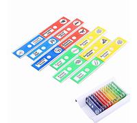 Diapositives Préparées au Microscope pour Enfants, Kit d'expérimentation de Microscope, Ensemble de Lames de Microscopes Préparées, pour l'éducation des étudiants, 4 Couleurs