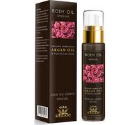 Soin pour le corps, Huile a base d'huile d'Argan 100% naturelle Bio, et extrait de rose, Origine Maroc, 50 ml.