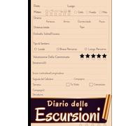 Diario delle Escursioni: Diario Di Viaggio E Escursionismo | Quaderno Pratico Per Conservare Ricordi, Valutazioni E Dettagli Di Ogni Percorso