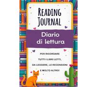 Diario di lettura: reading journal in italiano con 50 schede di lettura per ricordare i libri letti. Versione libreria