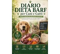 Diario dieta BARF per cani e gatti: Tracker alimentare per cibo naturale e fatto in casa