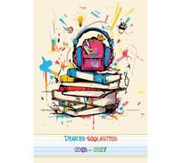 Diario Scolastico 2026-2027: Piccolo formato A5 per Bambini e Ragazzi con DSA, Dislessia, Disgrafia, ADHD | Metodo 4 Righe Colorate (Terra Erba Cielo ... Sovraccarico Visivo | Elementari e Medie