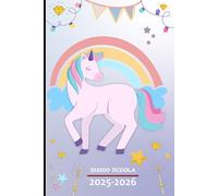 Diario Scuola 2025 2026: Agenda settimanale per studenti delle scuole elementari, medie e superiori | unicorno - Formato A5.