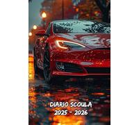 Diario Scuola 2025 2026 Motivo Auto Di Lusso Rossa: Organizzatore settimanale da settembre a luglio, progettato per gli studenti delle scuole elementari, medie, superiori e università