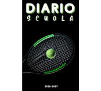 Diario scuola 2026 2027 Tennis: Pianificatore giornaliero per ragazze e ragazzi | Materiale scolastico medie elementari superiori università Copertina Sport con racchetta