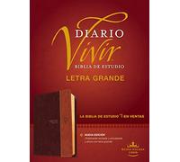 Diario vivir biblia de estudio / Life Application Study Bible: Reina-Valera 1960, Café/Cafe claro sentipiel