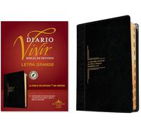 Diario vivir / Holy Bible: Biblia De Estudio RVR60, Sentipiel, Negro/ónice / Study Bible of the Daily Life Rvr60, Black/Onyx, leather