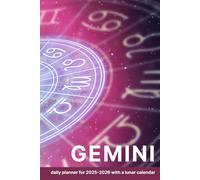 Diary and planner by zodiac signs. Gemini: Astrological notebook for 2025-2026 with a lunar calendar
