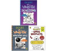 Diary of a Wimpy Kid Book 13-14 and World Book Day : 3 Books Collection Set (The Meltdown, Wrecking Ball & Diary Of Greg Heffley's Best Friend)