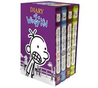 Diary of a Wimpy Kid Box of Books 5-8 Hardcover Gift Set: Ugly Truth, Cabin Fever, The Third Wheel, Hard Luck