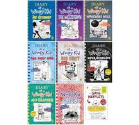 Diary of a Wimpy Kid Series 12-19 Collection 8 Books Set with World Book Day By Jeff Kinney (Hot Mess, The Getaway, The Meltdown, Wrecking Ball, The Deep End, Big Shot, Diper Overlode, No Brainer)