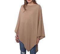 DiaryLook Poncho Châle Femme,Ladies Button cachemire Feel Multiway Poncho châle écharpe pour femme