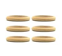 Diarypiece Lot de 6 bracelets ronds en bois naturel brut brut brut 68 mm