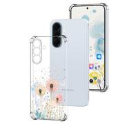 DiaryTown Coque Compatible avec Samsung Galaxy A57 5G, Motif Floral Transparent Housse Etui en Silicone Souple Clair résistante Protection Antichoc Coque pour Galaxy A57 5G - Pissenlit