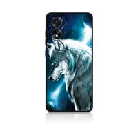 DiaryTown Coque pour Oppo A18 4G / A38 4G Étui Silicone Noir Animal Mince Housse Protection Anti-Rayure, Antichoc, Transparent